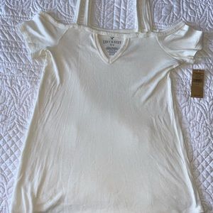 American Eagle shirt with shoulders cut out